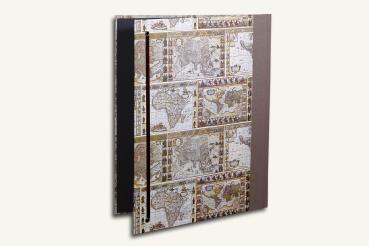 Preview: Folder "old world map", handmade